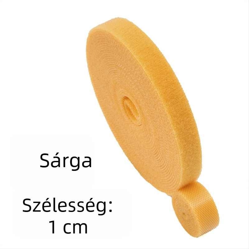 Öntapadós, kétoldalas Velcro-kábelkötegelő szalag optikai és adatkábelek rendezésére