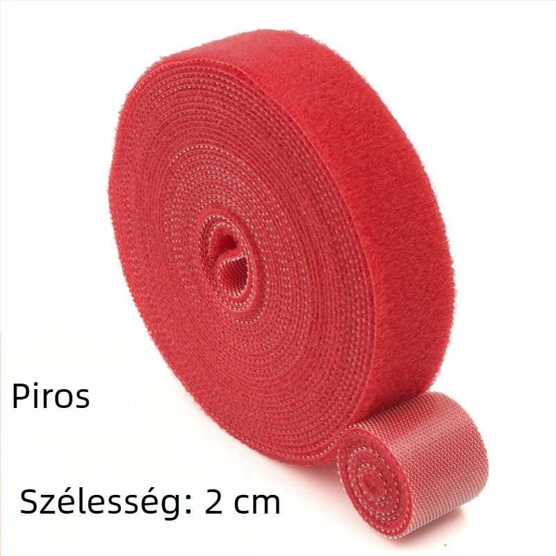 Öntapadós, kétoldalas Velcro-kábelkötegelő szalag optikai és adatkábelek rendezésére