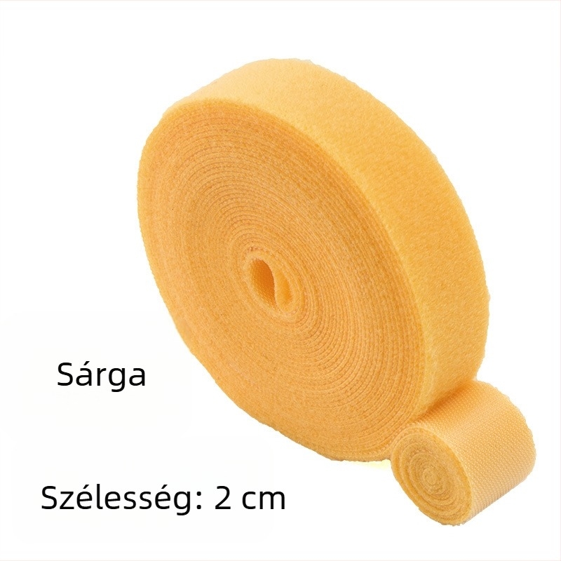 Öntapadós, kétoldalas Velcro-kábelkötegelő szalag optikai és adatkábelek rendezésére