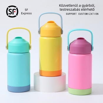 304 rozsdamentes acél termosz rajz-film mintával, hordozható és szigetelt, sporthoz és szabadtéri tevékenységekhez, nőknek, férfiaknak és gyerekeknek