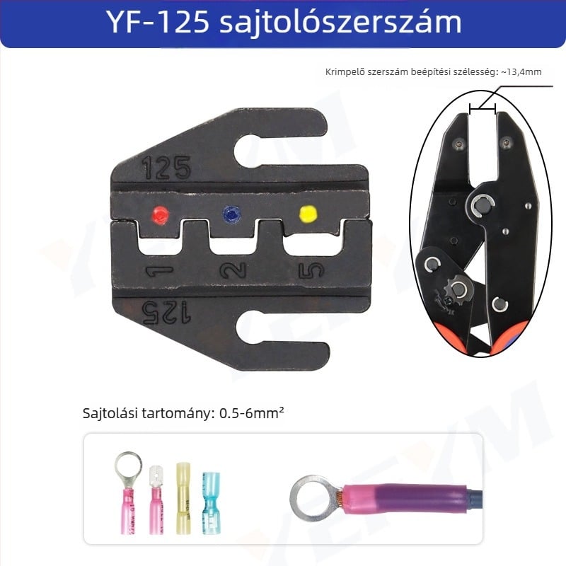 YF Drótkrimpelő fogók – fej modul termináli krimpeléshez