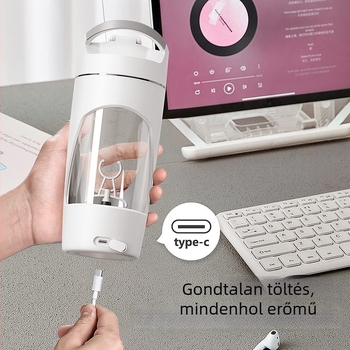 Blender Bottle fitnesz shaker pohár, hordozható kézi tejshake-mixelő, nagy kapacitású