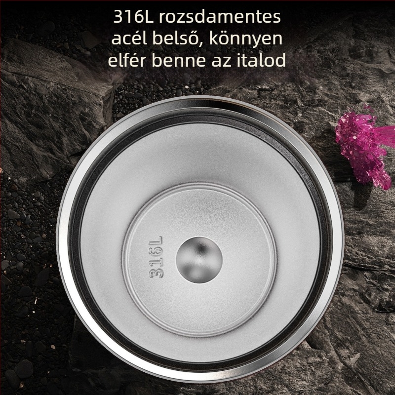 Női termosz pohár, 2026-os új modell, nagy kapacitású szívószálas, hordozható kávés pohár