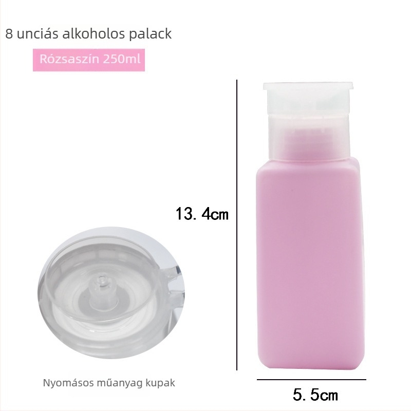 Nyomásra nyitható műanyag flakon oldószerekhez, ipari minőségű, szivárgásmentes, lemezek tisztítására