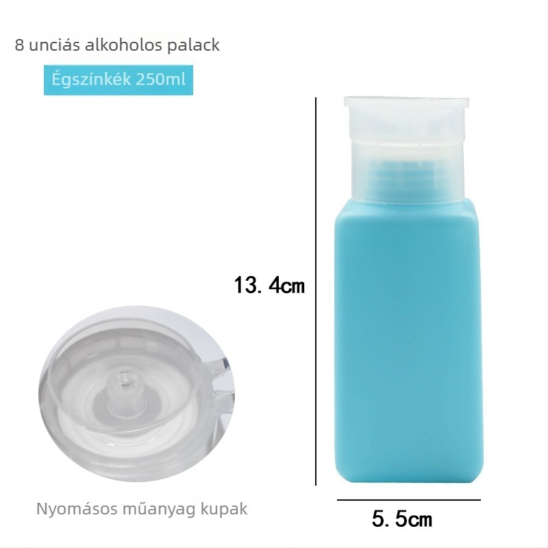 Nyomásra nyitható műanyag flakon oldószerekhez, ipari minőségű, szivárgásmentes, lemezek tisztítására
