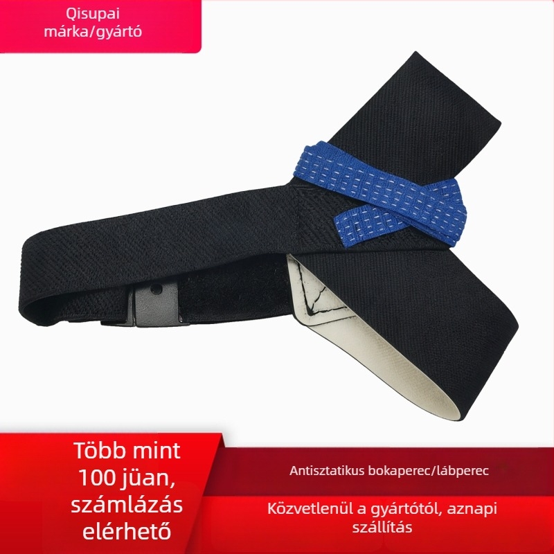 Antisztatikus bokaöv gumiból, elektronikai gyártáshoz