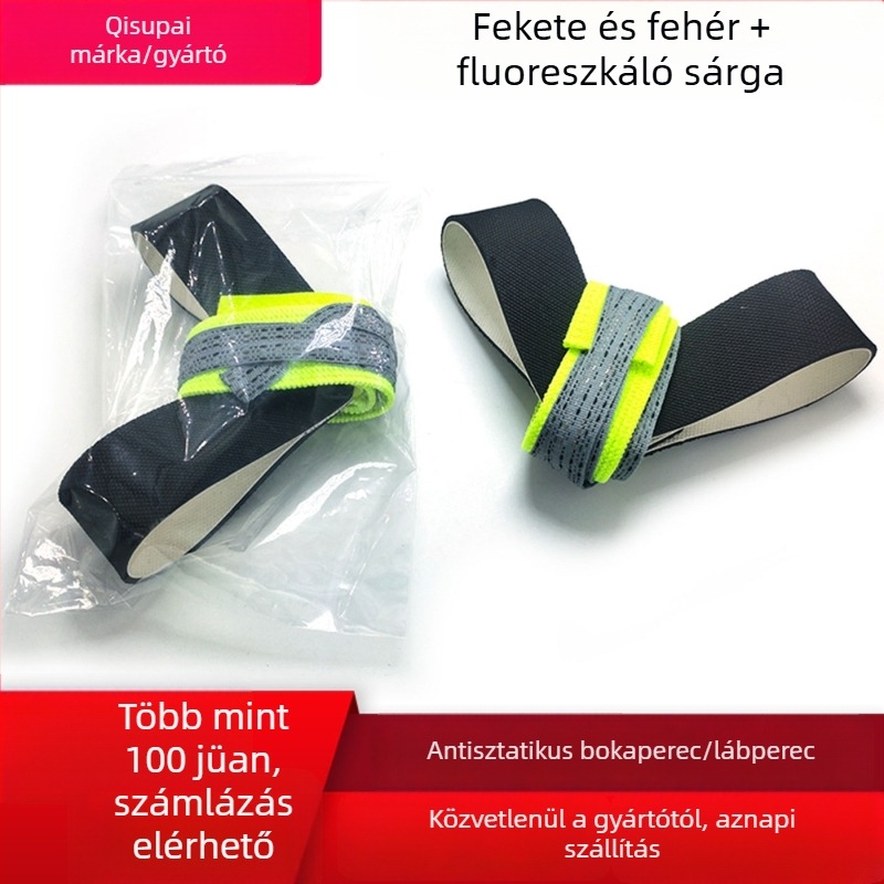 Antisztatikus bokaöv gumiból, elektronikai gyártáshoz