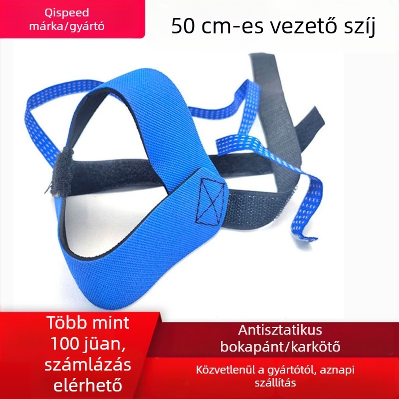 Antisztatikus bokaöv gumiból, elektronikai gyártáshoz