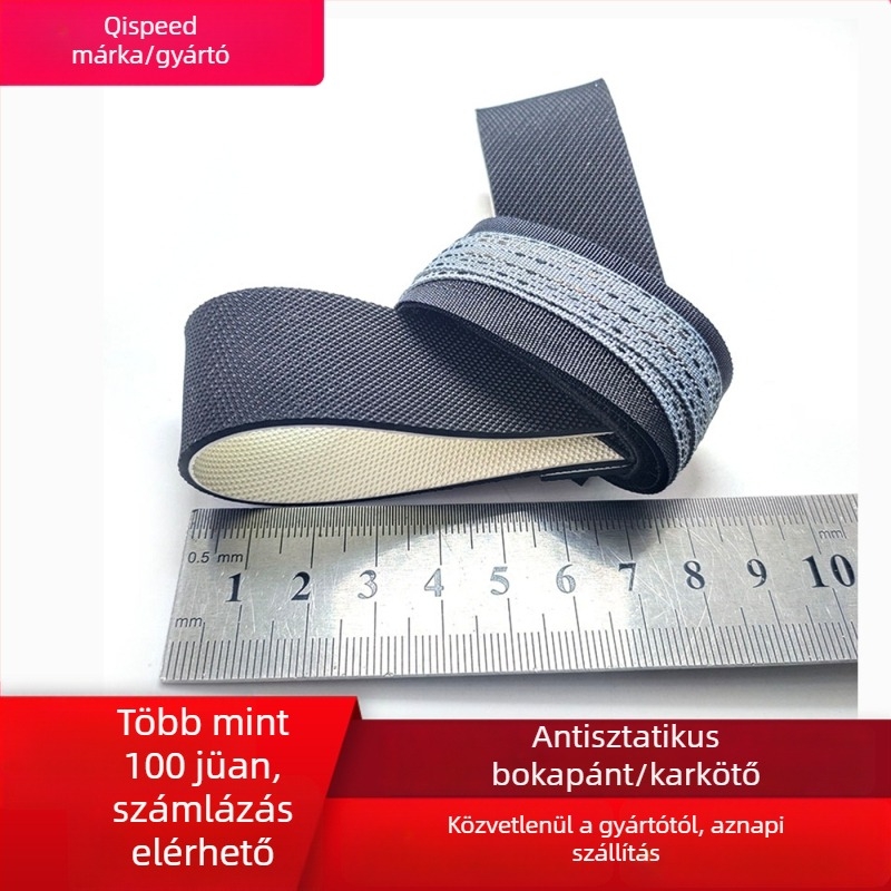 Antisztatikus bokaöv gumiból, elektronikai gyártáshoz
