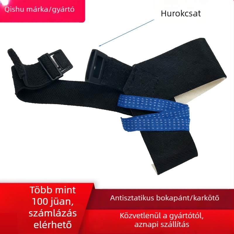 Antisztatikus bokaöv gumiból, elektronikai gyártáshoz