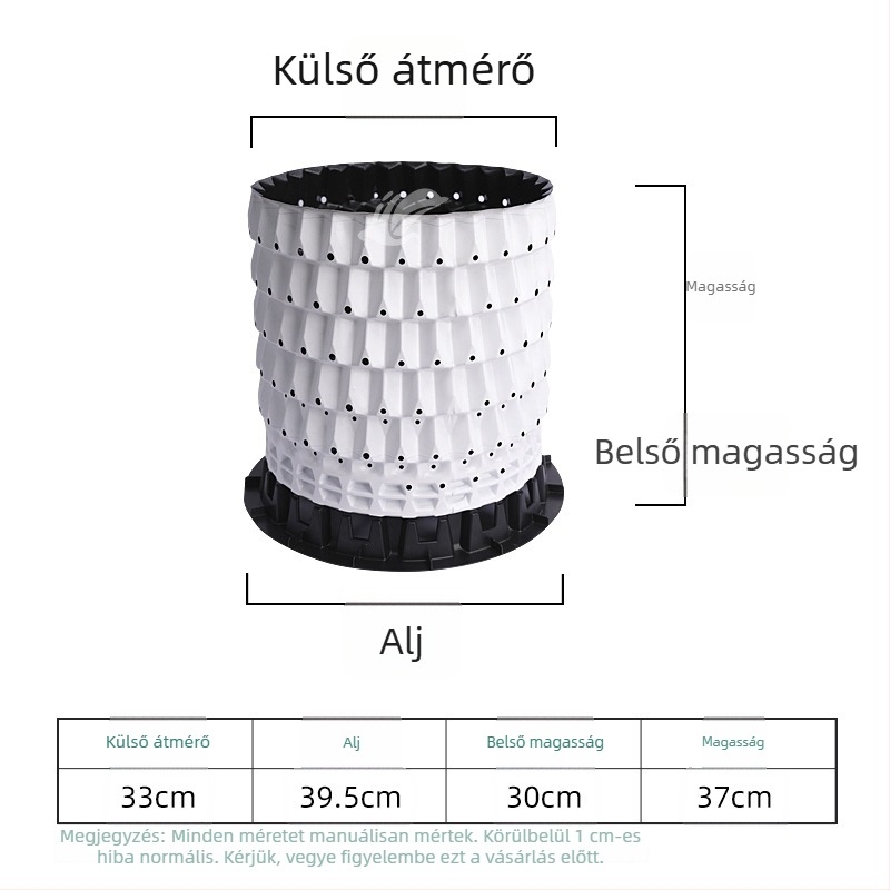 Áfonyázási célú műanyag cserép, vastagított gyanta, négyzet alakú gyökérkontrollal, légáteresztő, zöld növényekhez és virágokhoz, nagy, közepes és kicsi méretben.