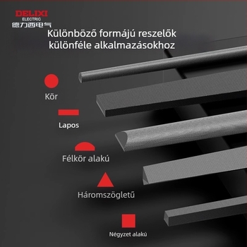 Delixi kerek reszelő készlet fémhez és fához – ipari minőségű csiszolóeszközök magas széntartalmú acélból