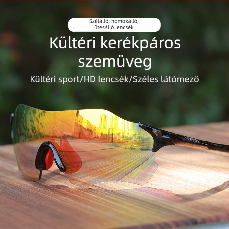Fotóchromos kerékpáros és futó szemüveg, uniszex kültéri szemüveg hegymászáshoz, szemvédelem