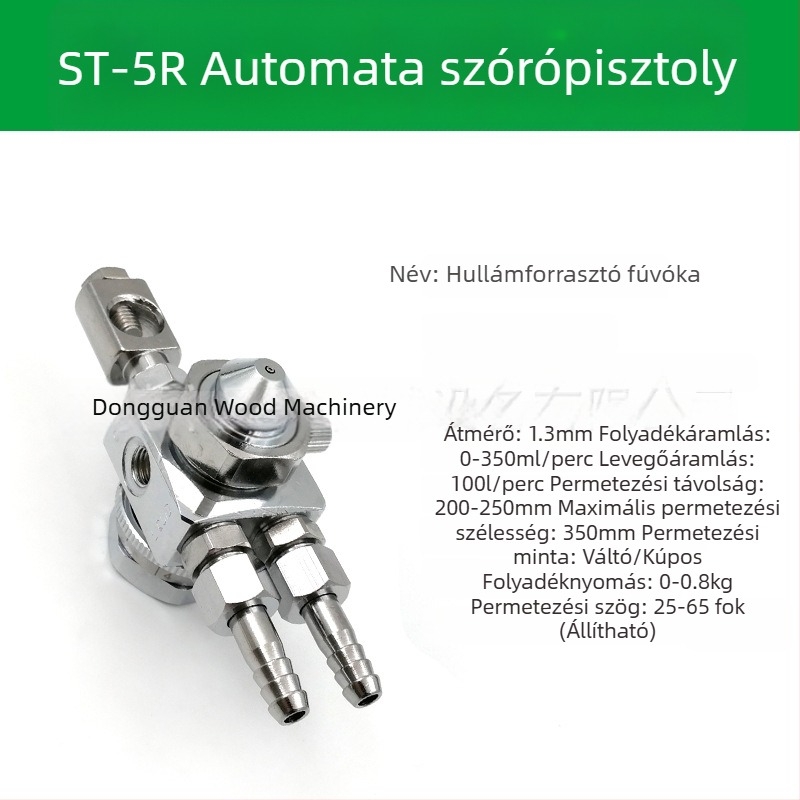 ST-6 szórófej automata festékszóróhoz; ST-5 pneumatikus nagy-atomizációs fej blister géphez