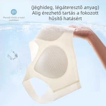 Nyári ultra vékony, merevítés nélküli melltartó széles vállpántokkal, varrat nélküli, kényelmes cami-stílusú fehérnemű nőknek