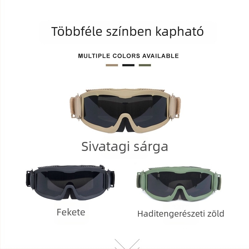 Alpha taktikai kerékpáros védőszemüveg — ütésálló, szél- és homokálló