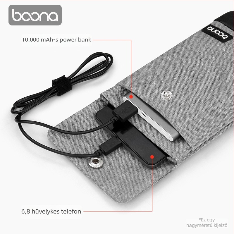 Baona Power Bank tároló táska – telefonvédő tok, fejhallgató tok, ütésálló és vízálló