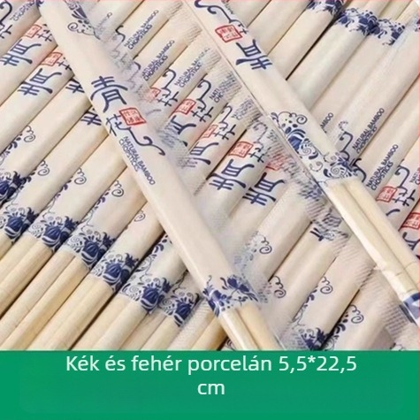 Egyszer használatos bambusz evőpálcikák, egyenként csomagolva vagy nagy tételben, szállodáknak, éttermeknek és gyorséttermeknek.
