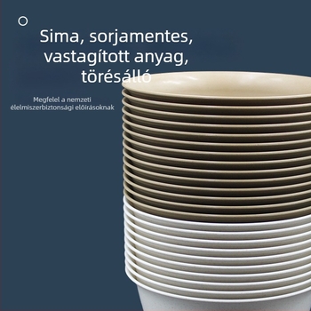 Egyedhasználatos rizshéjból készült tál, 350 ml, vastag falú, leveshez alkalmas