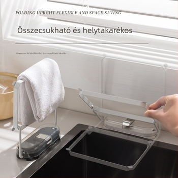 Vákuumos csészével ellátott lefolyóállvány maradékok és konyhai hulladékokhoz, egyszer használatos hálós zacskó