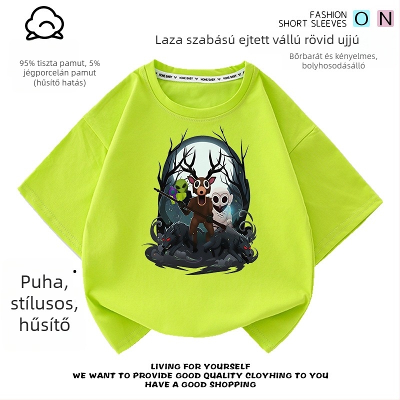 Roblox 99 Éjszaka az Erdőben – Gyerekeknek rövid ujjú pamut póló