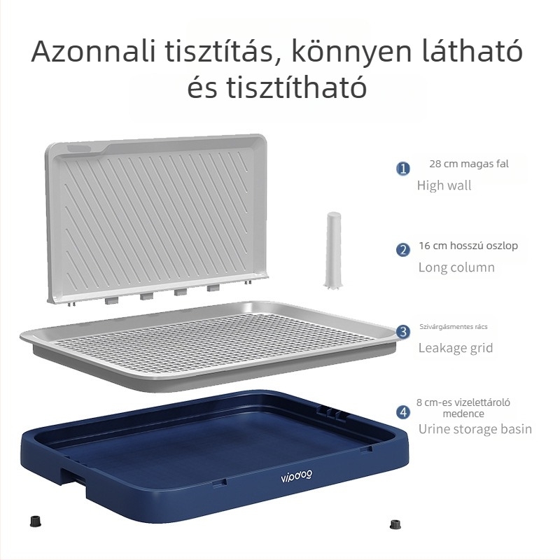 Automata kutyatoalett nagy, közepes és kicsi kutyáknak, extra nagy méret
