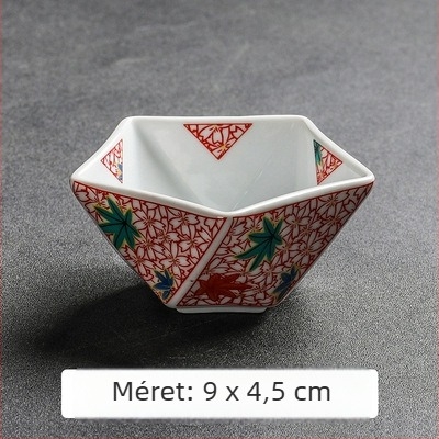 Kerámia előételes tál és szószos tál japán konyhához, csillag alakú desszerttál, dim sum tál, kaviár tál