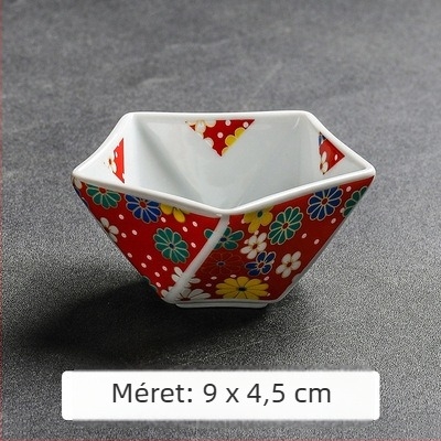 Kerámia előételes tál és szószos tál japán konyhához, csillag alakú desszerttál, dim sum tál, kaviár tál