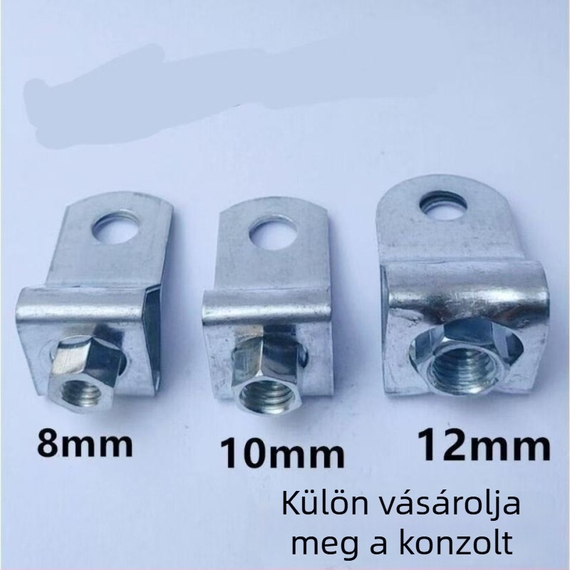 2,0 mm vastag galvanizált vasból készült csőbilincs zsanérral és függő klipszekkel kör alakú csövekhez
