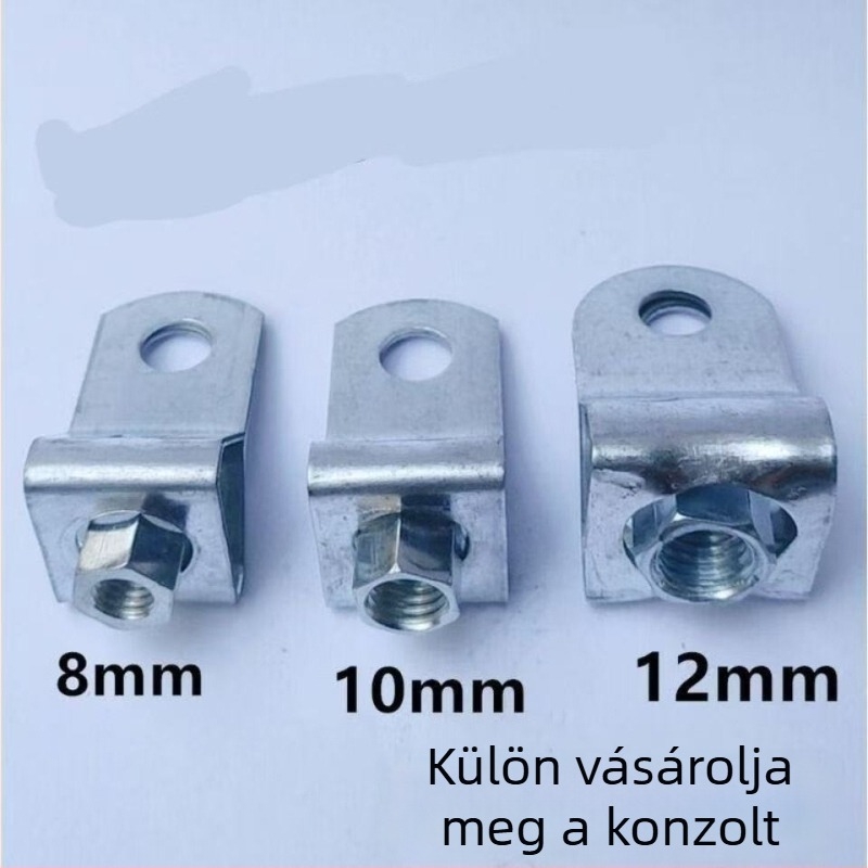 2,0 mm vastag galvanizált vasból készült csőbilincs zsanérral és függő klipszekkel kör alakú csövekhez