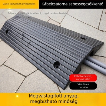 Híd típusú kábelcsatorna kettős lejtővel, kábelvédő csatorna, autó rámpa és sebességcsökkentő küszöb