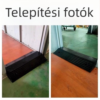 Híd típusú kábelcsatorna kettős lejtővel, kábelvédő csatorna, autó rámpa és sebességcsökkentő küszöb
