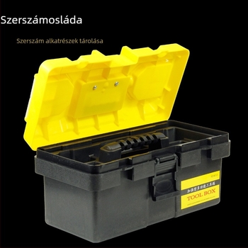 ABS műanyag hordozható szerszámtartó doboz autójavításra, többfunkciós