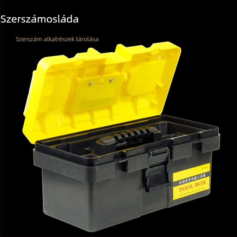 ABS műanyag hordozható szerszámtartó doboz autójavításra, többfunkciós
