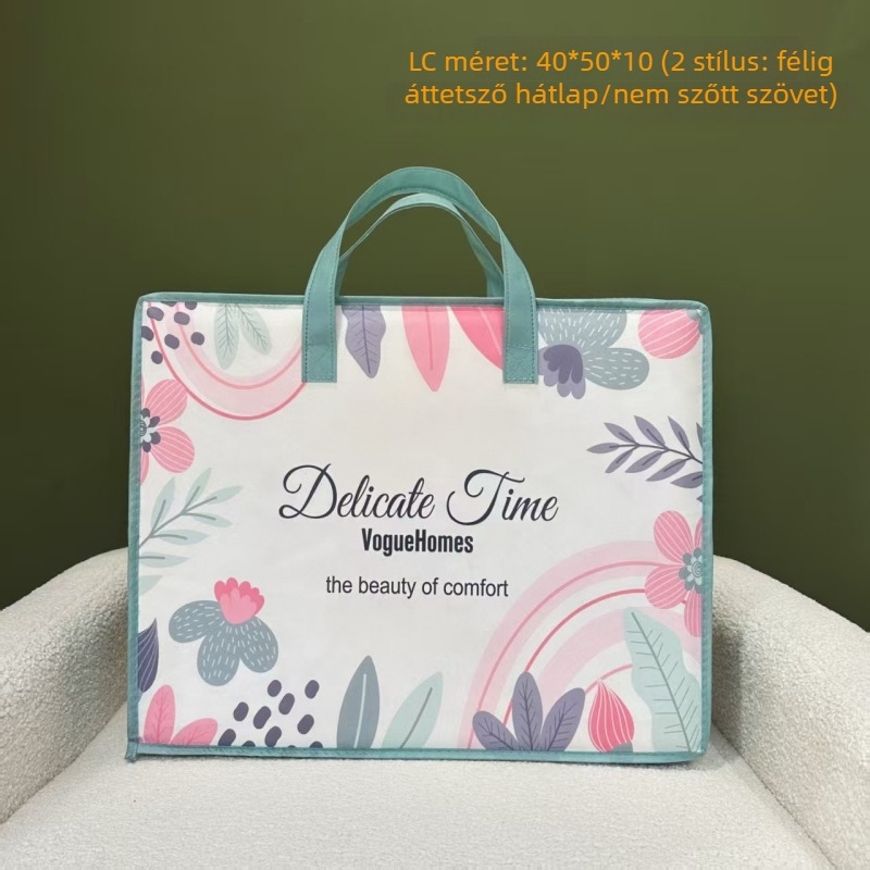 Nemez textil tároló táska ágyneműkészlethez (négy darab) és nyári paplan tárolására
