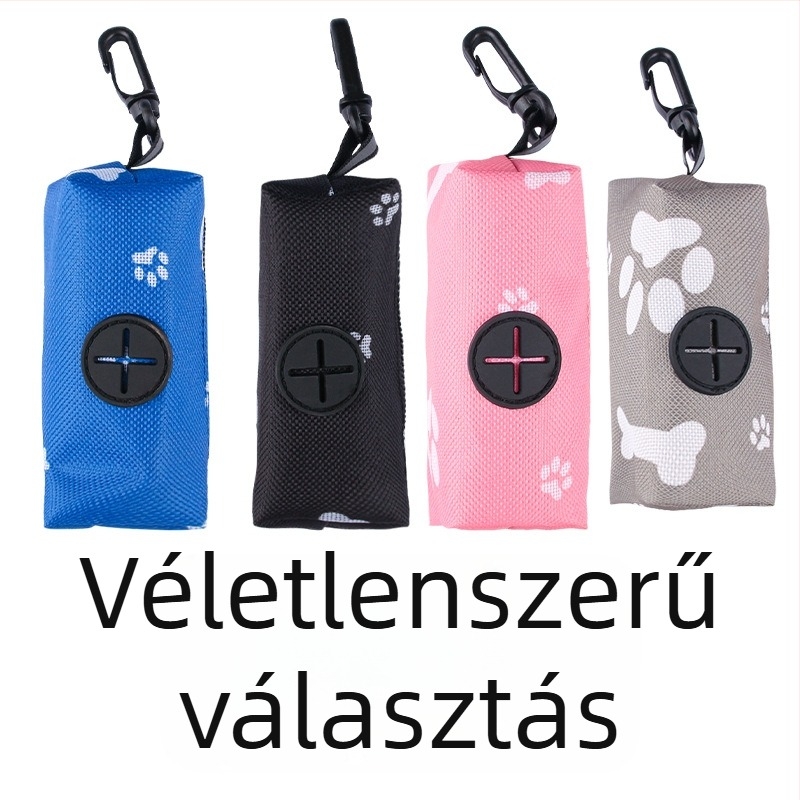 Kisállat hulladék zacskó adagoló és vászon tárolótáska kutyáknak, hordozható függő szervező