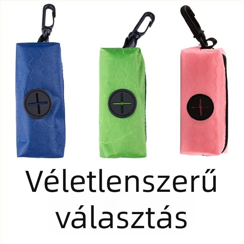 Kisállat hulladék zacskó adagoló és vászon tárolótáska kutyáknak, hordozható függő szervező