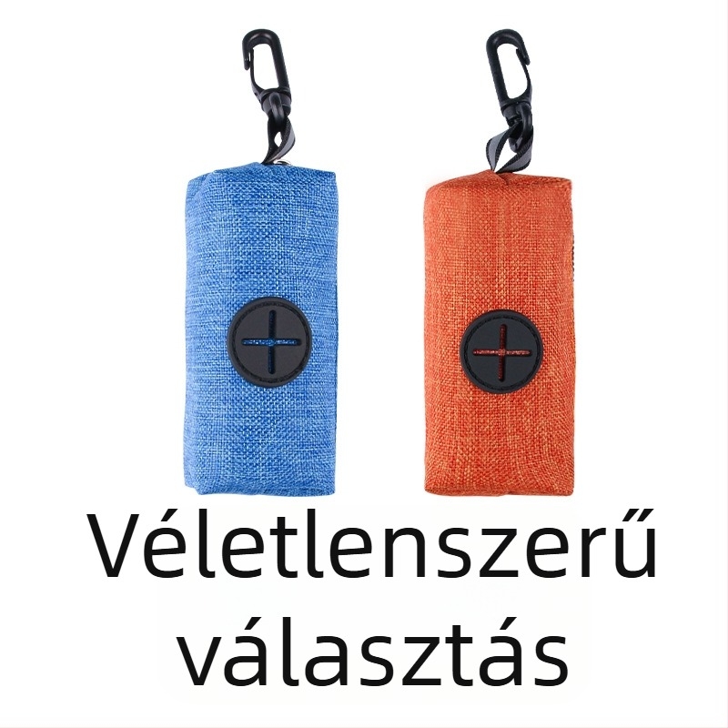 Kisállat hulladék zacskó adagoló és vászon tárolótáska kutyáknak, hordozható függő szervező