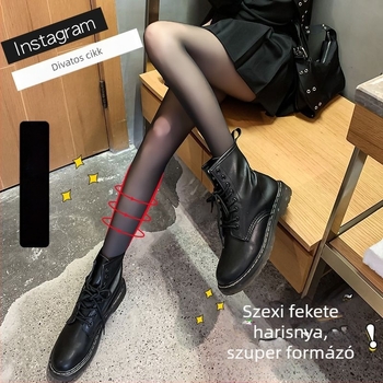 Fekete betűkkel ellátott vékony pöttyös hálóharisnya, szakadásálló, selymes tapintású, szexi lábak