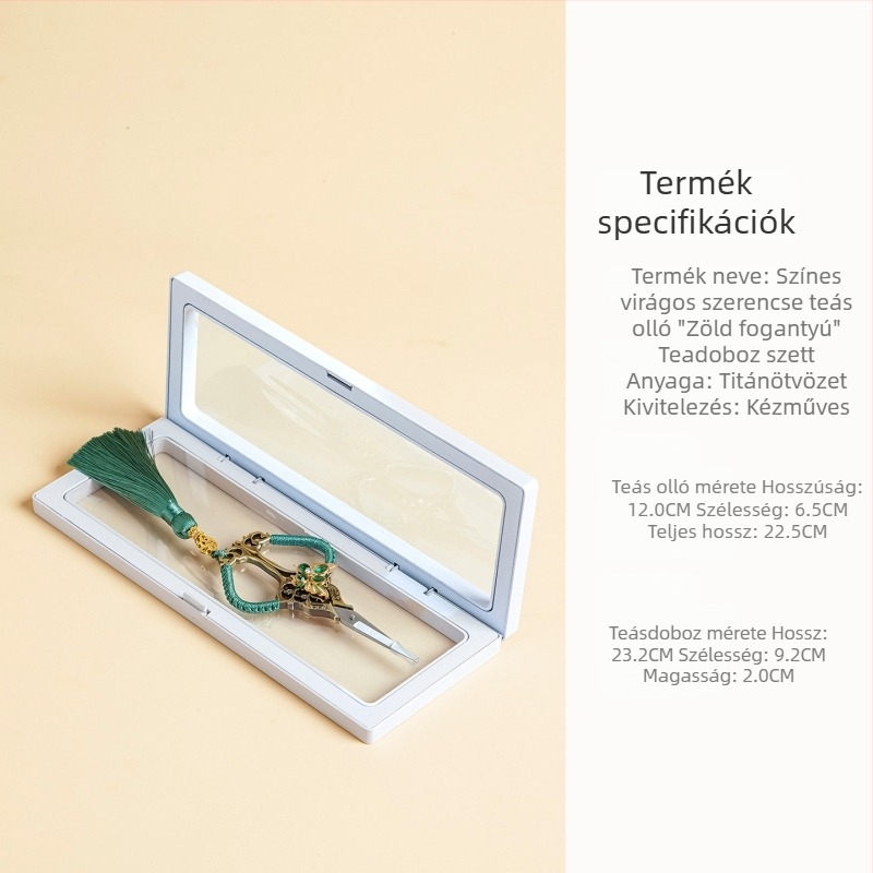 Teafilter zacskókhoz készült olló, retro stílusú, elegáns teaceremonia kiegészítői kínai stílusban