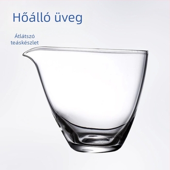 Vízcsepp alakú teás pohár japán stílusú, boroszilíkat üveg, teaszeparátor, vastag hőálló üveg, fogantyú nélkül