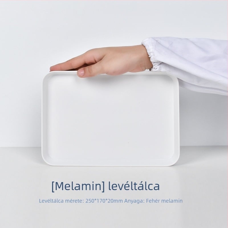 Tea kóstoló készlet fából készült mintatárral és zománcos tányérral