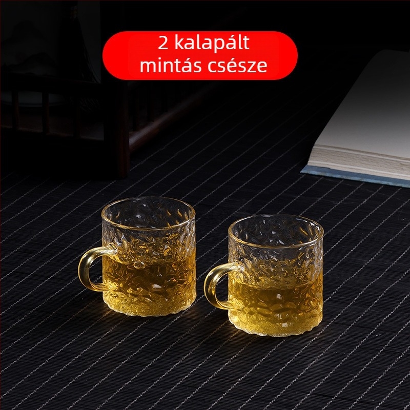 Magas hőmérsékletnek ellenálló üvegből készült teáskanna szűrővel és tea–víz elválasztással – otthoni teafőző készlet