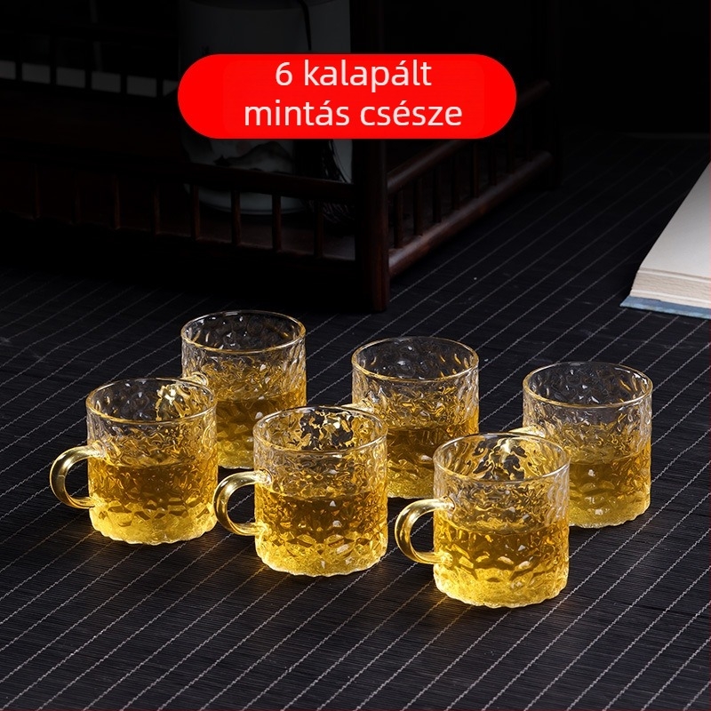 Magas hőmérsékletnek ellenálló üvegből készült teáskanna szűrővel és tea–víz elválasztással – otthoni teafőző készlet