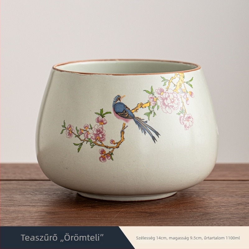 Kerámiából készült tea-maradék tartály otthoni teaceremóniához, teamosóedény és kiegészítők