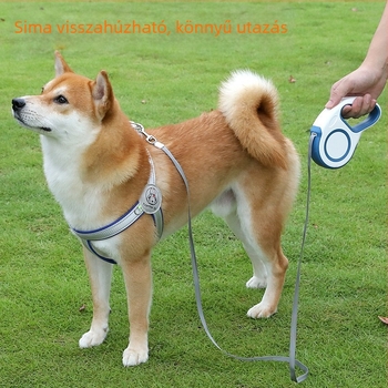 Visszaverő mellkas-hám közepes és nagy testű kutyáknak, mellény-stílusú hám Golden Retrieverhez