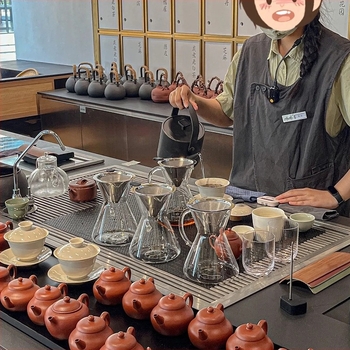 Új kínai stílusú teafőző készlet üveg teáskannával, tealevél-szűrő pohárral és főző szűrő pohárral
