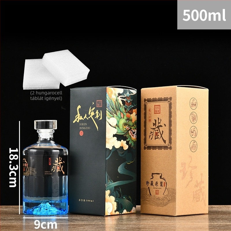 500 ml-es üvegek otthoni főzéshez italok készítéséhez, üres palackok feltöltéséhez, teljes készlet esküvői ünnepséghez