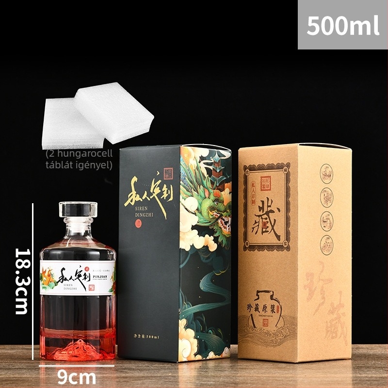 500 ml-es üvegek otthoni főzéshez italok készítéséhez, üres palackok feltöltéséhez, teljes készlet esküvői ünnepséghez