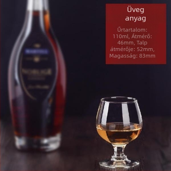 Kristály üveg brendy- és whiskypohár, nordic stílus, 201–300 ml